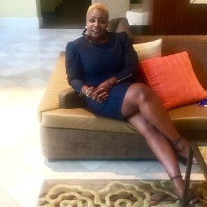 Ashley Stewart Black Long Sleeve Dress